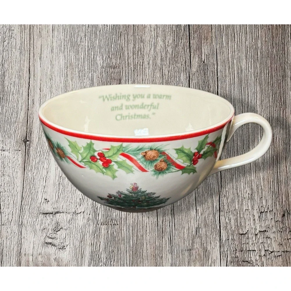 SPODE Christmas Annual Teacup & Saucer NIB